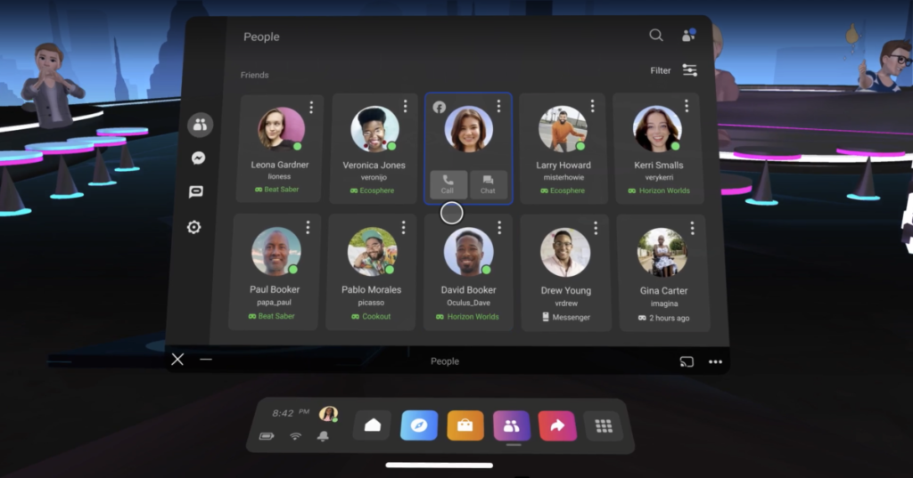 Facebook Messenger on Oculus will soon handle audio calls