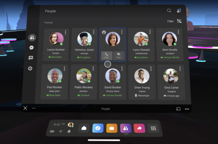 Facebook Messenger on Oculus will soon handle audio calls