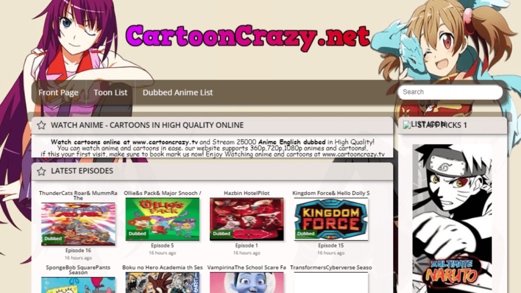 CartoonCrazy Alternatives: Best Cartoons Sites Like CartoonCrazy