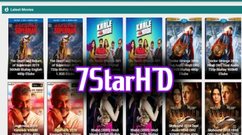 7StarHD – Download Latest Hollywood Bollywood Movies In HD Hindi Dubbed 2020