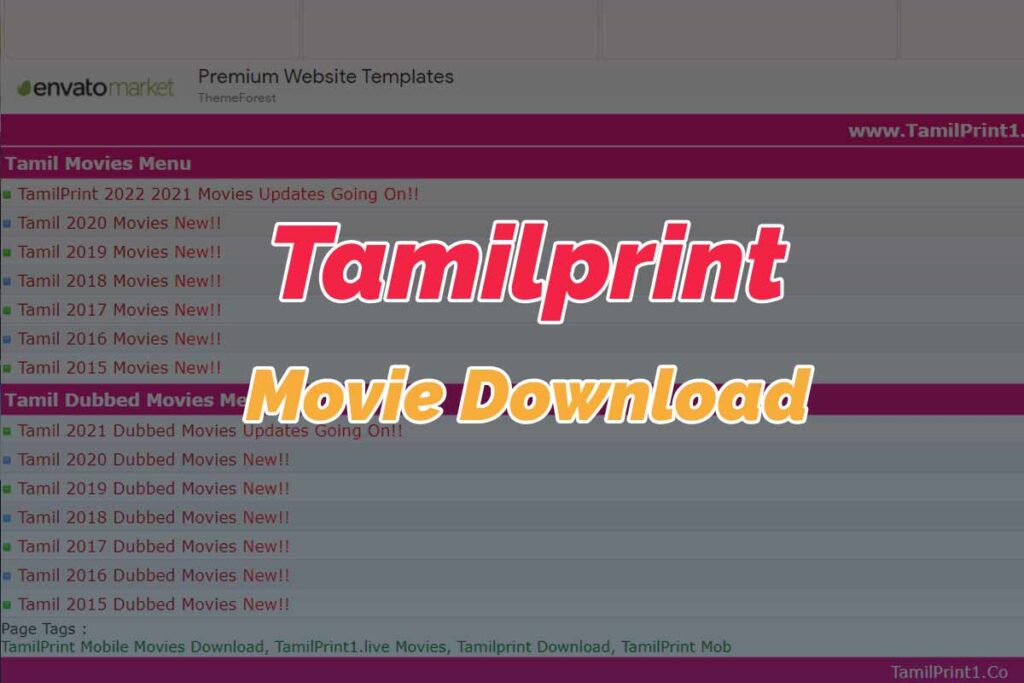 Tamilprint 2022: Tamilprint cc Tamil HD 720p Dubbed Movies Download, Tamil Movies Website Updates